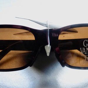 Gloria Vanderbilt Purple Metal Sunglasses Eyewear